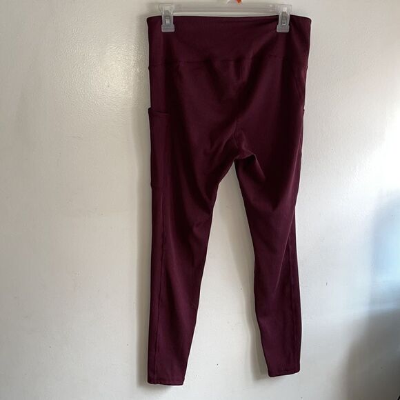 EXCELLENT CONDITION WOMEN’S SIZE LARGE RIBBED LUKKA LUX LEGGINGS WITH POCKETS - Picture 7 of 10